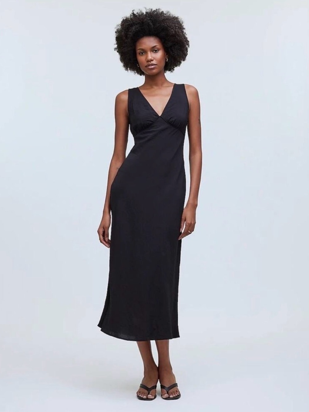 Madewell Marina Slip Midi Dress NWT 6